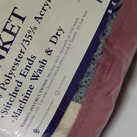 NEW Home Designs Fashion Print Blanket Poly/AcrylicKing/Queen 102"x90"Beacon USA - Picture 9 of 10